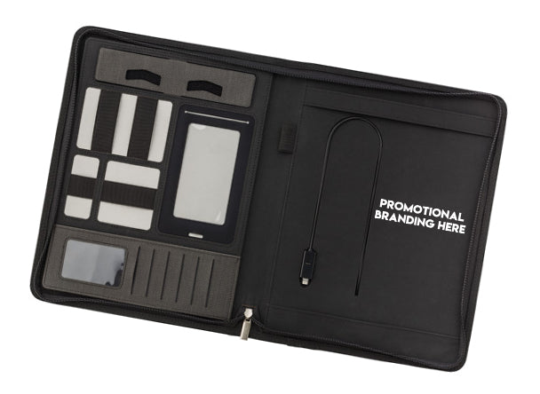 A4 Monogrammed Compendium with Battery