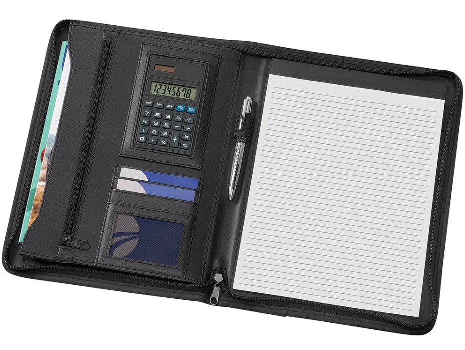 Zippered A4 Custom Decorated Padfolio Interior