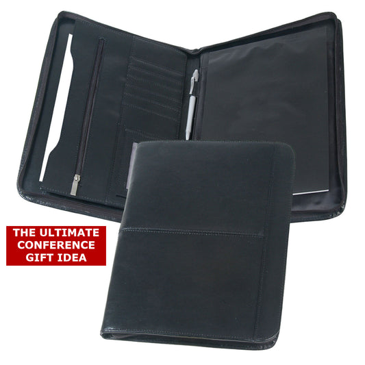 A4 Branded Leather Portfolios Deluxe