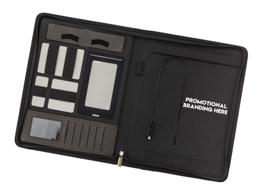 A4 Monogrammed Compendium with Battery