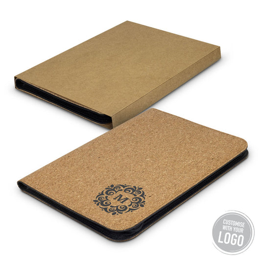 Cork Portfolios With Zippered Closure A4