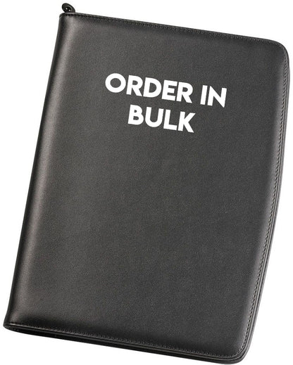 Faux Leather A4 Compendiums Logo Decorated