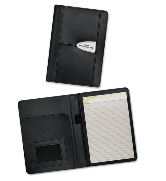 Mid Leather Branded Padfolio