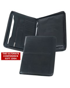 A4 Branded Leather Portfolios Deluxe